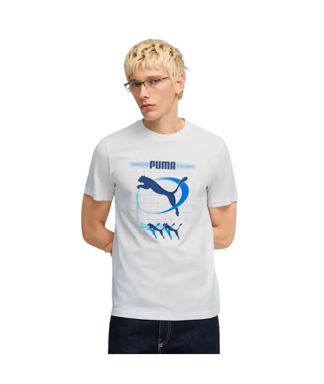 Camiseta Puma Graphic Execution Homem Branco