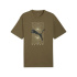T-shirt Puma tech Relaxed Graphic Homme Londen Vert