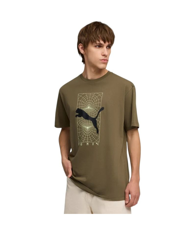 Camiseta Puma tech Relaxed Graphic Homem Londen...