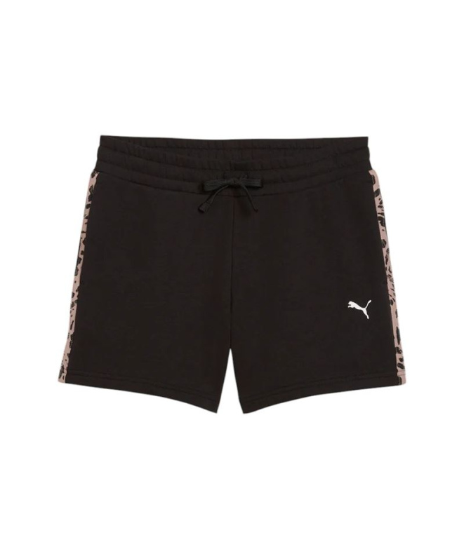 Calça Puma Ess Graphic Animal TR 5 Mulher Preto