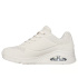 Chaussures Skechers Uno - Échelle Brillante Femme Blanc Off Réfléchissant