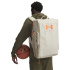 Saco de desporto de Fitness Under Armour Contain Duo Md Bp Duffle Base caqui / laranja