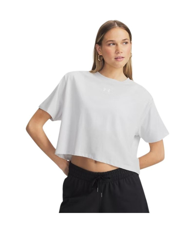 Camiseta Under Armour Rival Boxy Solid Mulher...