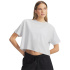 Camiseta Under Armour Rival Boxy Solid Mulher Cinza mesclado / branco