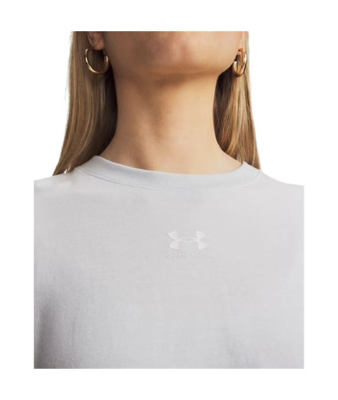 Camiseta Under Armour Rival Boxy Solid Mulher...
