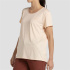 Camiseta de Montanha +8000 Acácia Laranja Pastel Bicolor Mulher