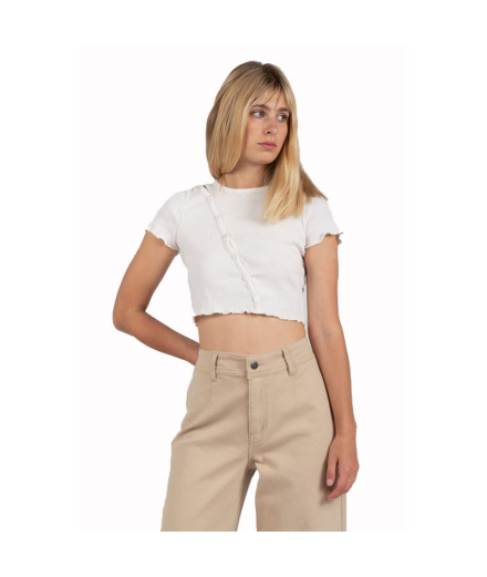 Camiseta Casual para Mujer Blanco