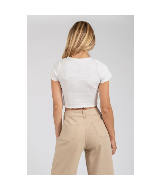 Camiseta Casual para Mulher Branco