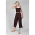 Pantalons Décontracté pour Femme Marron