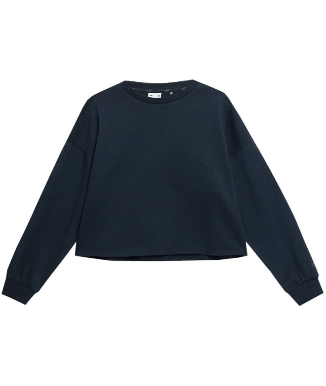 Sweat de yoga 4F Bleu Marine Femme