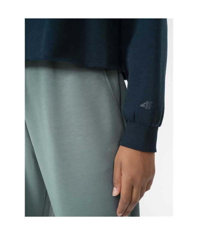 Sweat de yoga 4F Bleu Marine Femme