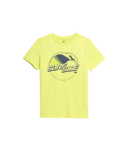 Camiseta 4F JTSM012 Menino Amarelo