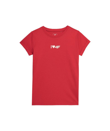 Camiseta 4F rojo Niña