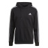 Moletom com capuz adidas Essentials 3 faixas M Preto