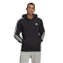 Moletom com capuz adidas Essentials 3 faixas M Preto