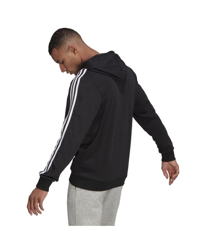 Moletom com capuz adidas Essentials 3 faixas M...