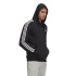 Moletom com capuz adidas Essentials 3 faixas M Preto
