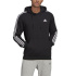 Moletom com capuz adidas Essentials 3 faixas M Preto