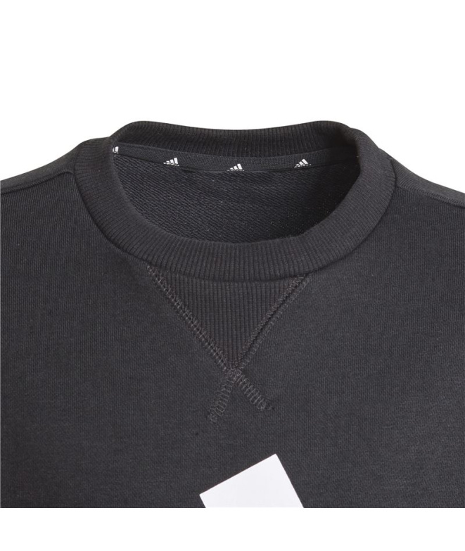 Sweat adidas Essentials Garçons Noir/Blanc