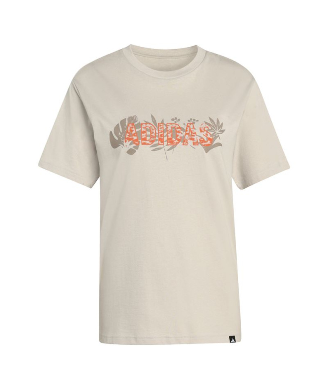 T-shirt adidas Animal Femme Bleu