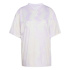 Camiseta adidas Tiro Cg Aw Mulher Bege/Branco/Lilás/Múltiplo