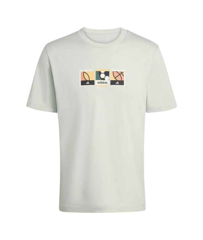 Camiseta adidas Mos Stamps Homem Verde