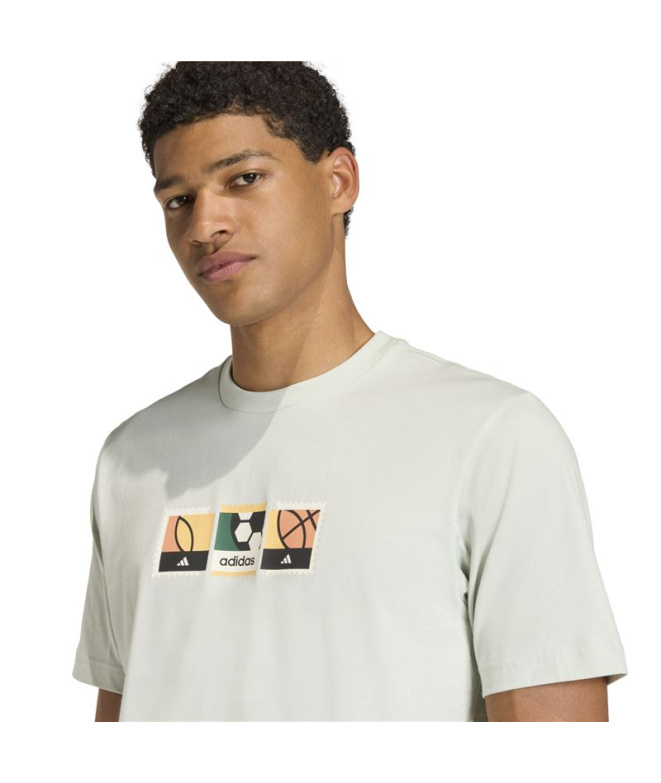 T-shirt adidas Mos Stamps Homme Vert
