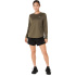 Camiseta de Running ASICS Core Ls Top Mulher Verde Escuro