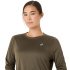 Camiseta de Running ASICS Core Ls Top Mulher Verde Escuro