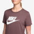 Camiseta Nike Sportswear Essentials Logo Mulher Roxo