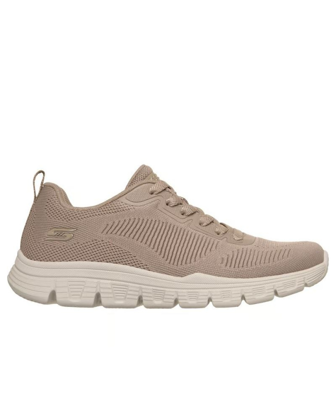 Zapatillas Skechers Bobs B Lite Mujer Taupe Knit