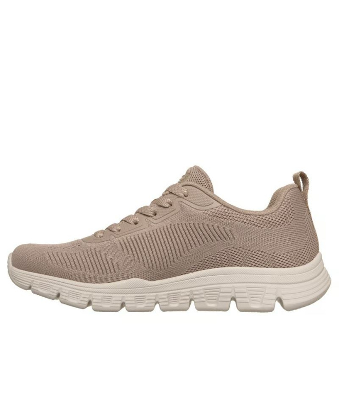 Sapatilhas Skechers Bobs B Lite Mulher Taupe Knit