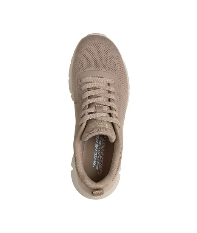 Sapatilhas Skechers Bobs B Lite Mulher Taupe Knit