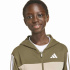 Chandal adidas 3 Bandas Tib Ft Ts Enfant Estoli/Blanc/Cama
