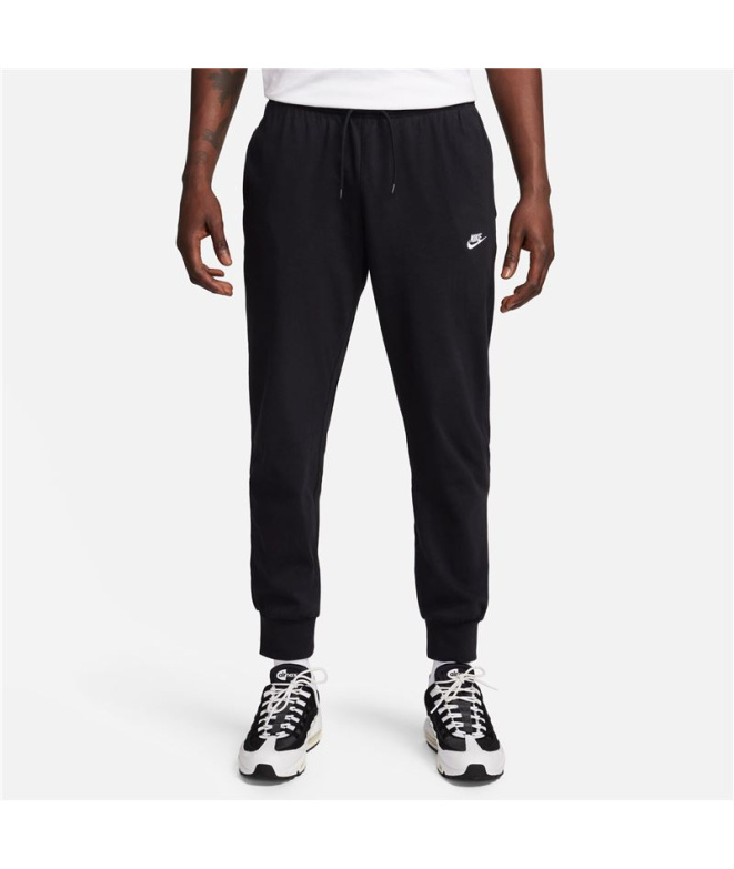 Pantalon Nike Club Knit Joggers Homme Noir/Blanc