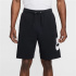 Calça Nike Club French Terry Alumni Shorts Homem Preto/Branco