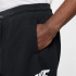Calça Nike Club French Terry Alumni Shorts Homem Preto/Branco