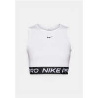 Camiseta Tirantes de Fitness Nike Pro DriFit Cropped Mujer Blanco