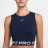 T-shirt à bretelles de Fitness Nike Pro DriFit Cropped Femme Bleu