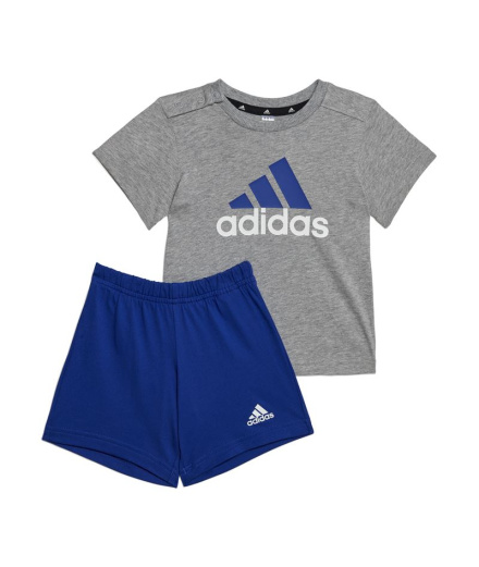 Conjunto adidas Essentials Orgânico Azul Infantil
