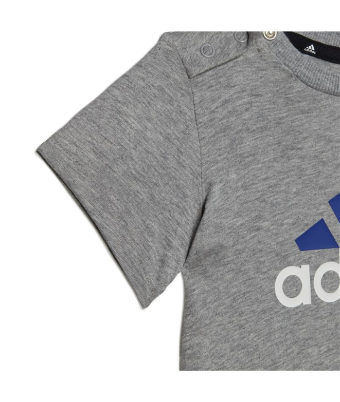 Conjunto adidas Essentials Orgânico Azul Infantil