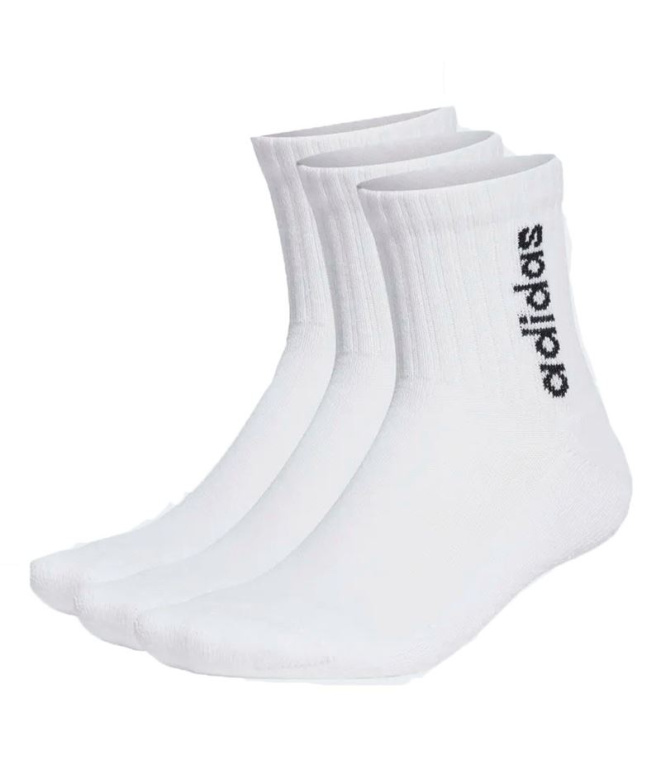 Calcetines adidas C Lin Vertic 3P Blanco