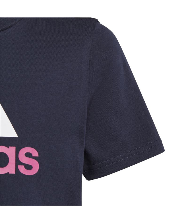 Camiseta adidas Essentials Big Logo Azul Infantil