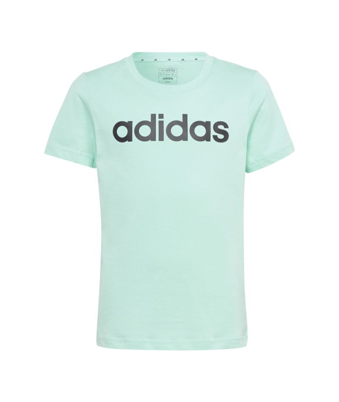 T-shirt adidas Logo Linéaire Vert Fille