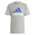 Conjunto adidas Essentials Logo Cinza Infantil