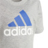 Conjunto adidas Essentials Logo Cinza Infantil