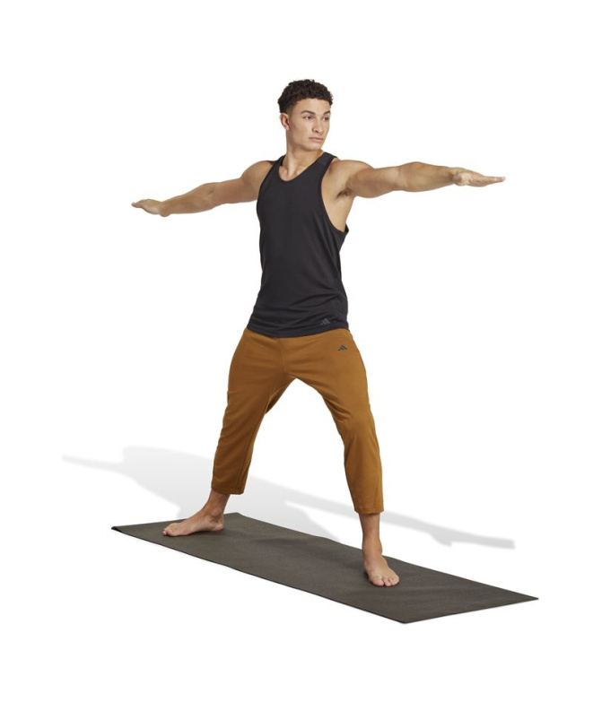 Calça de Yoga adidas Base Training Marrom Homem