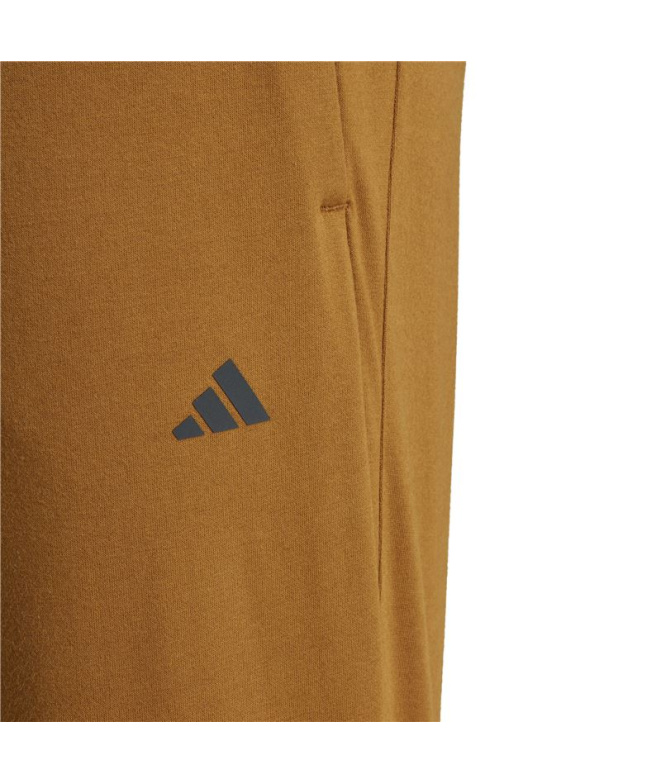 Calça de Yoga adidas Base Training Marrom Homem