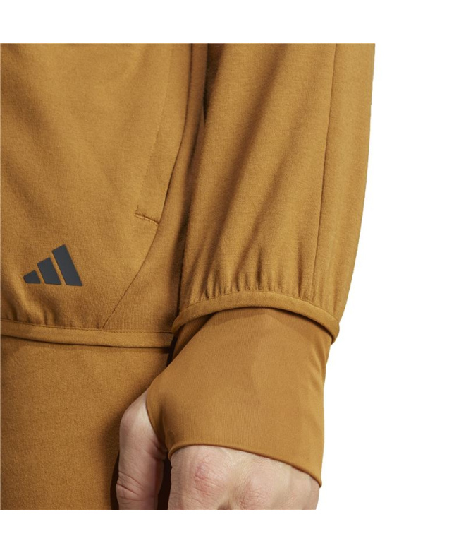 Veste de Yoga adidas Base Training Marrón Homme