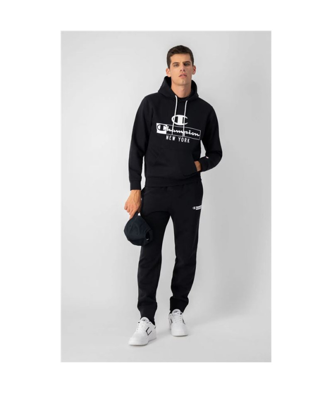 Moletom Champion Hoodie Homem Preto